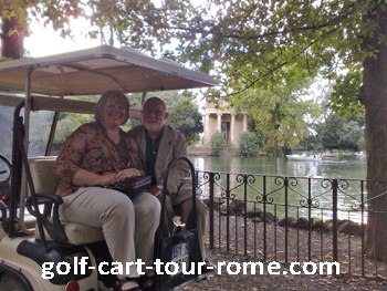 Tour Villa Borghese by electric golf cart